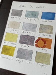 Colour sample chart of Bute