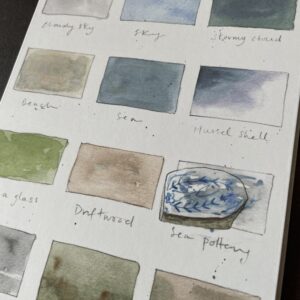 A Palette of Bute A5 Art Print (Sea Pottery)