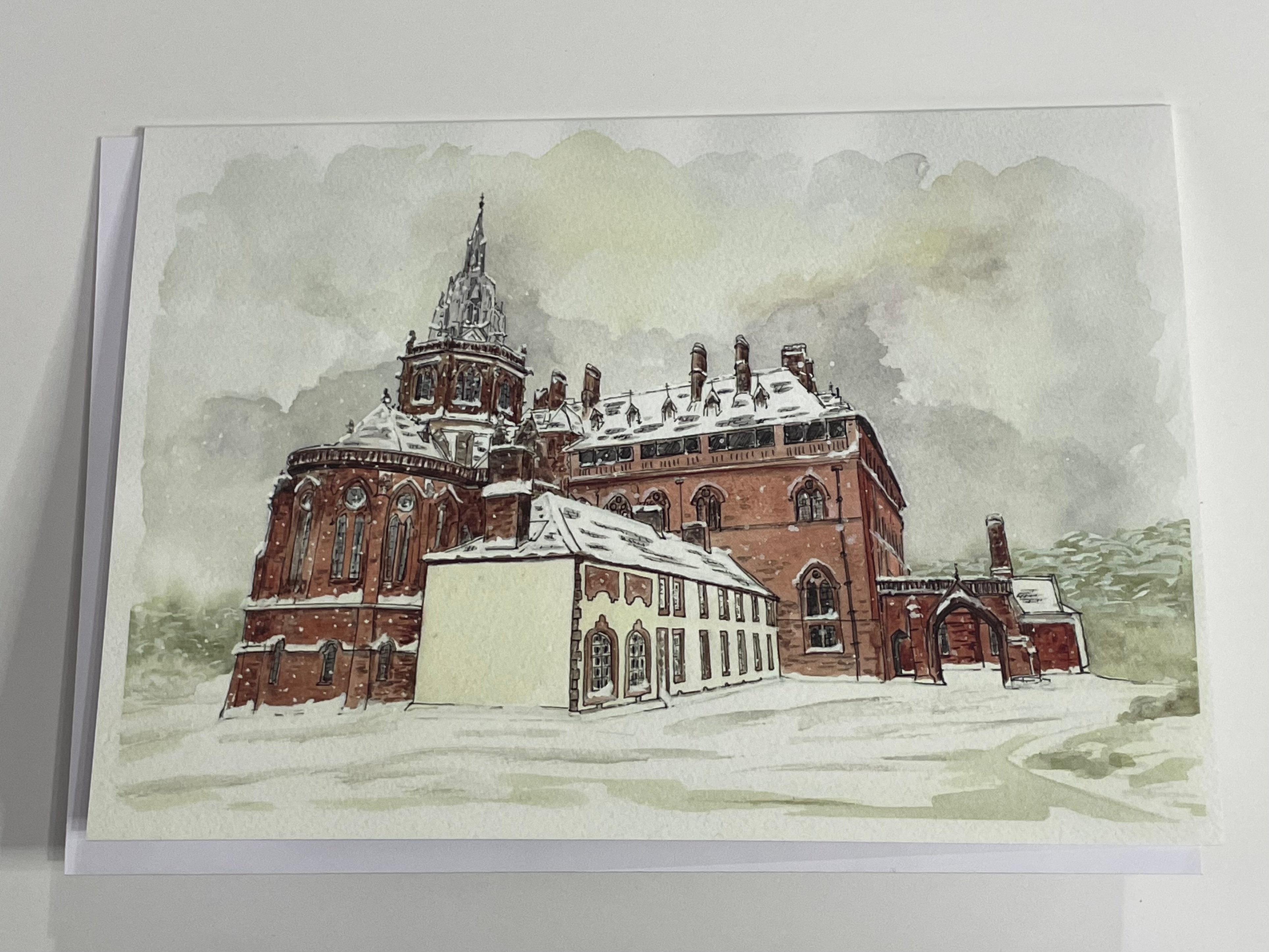 Mount Stuart in the snow card